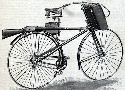 Первый военный велосипед "Премьер", 1888 год