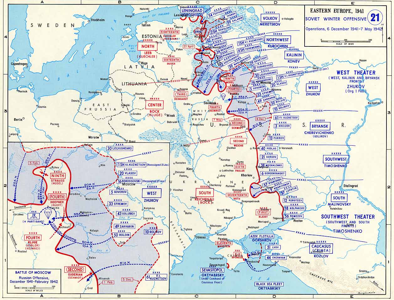 Контрнаступление под Москвой, 5 декабря 1941 - 7 мая 1942 года