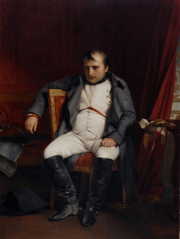 Наполеон Бонапарт после отречения во дворце Фонтенбло. Деларош