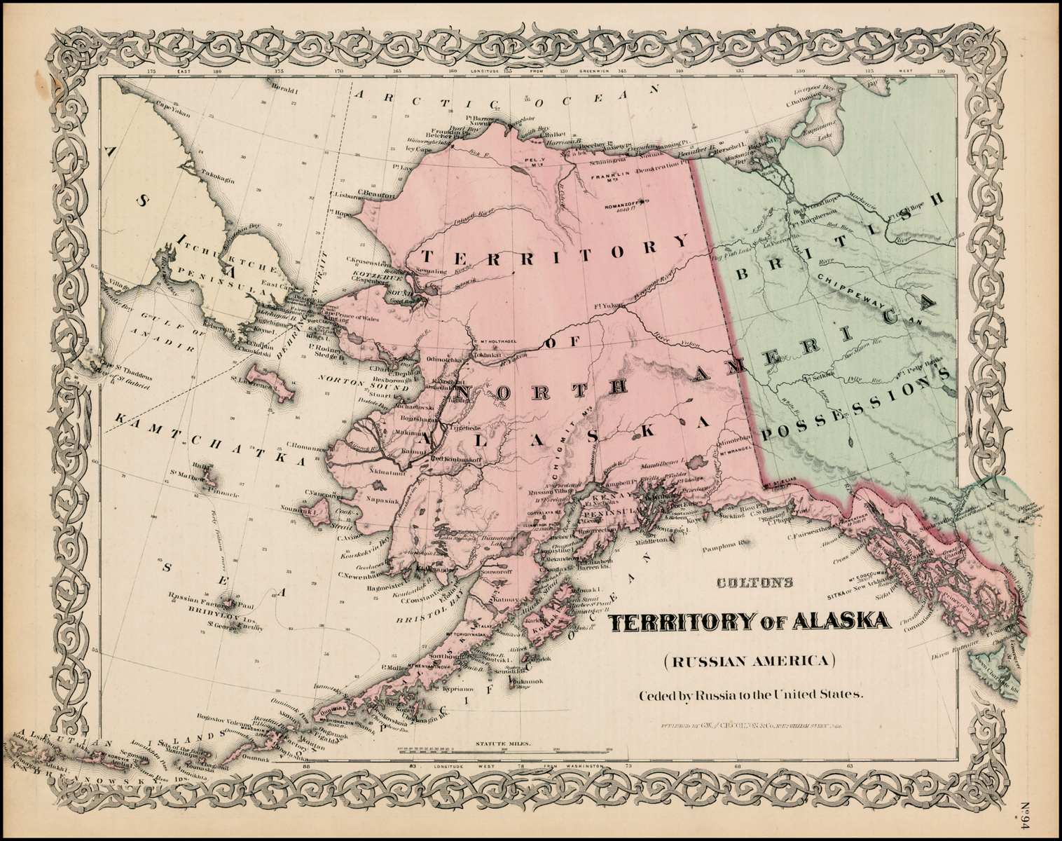 Карта сша 1840 года