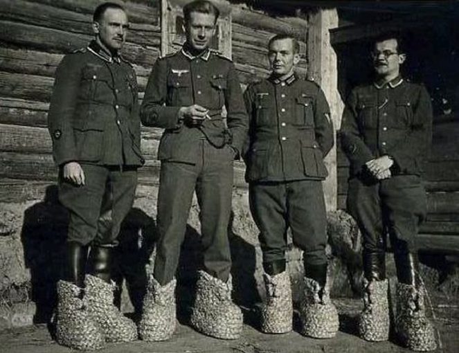 Почему солдаты Гитлера ходили зимой в лаптях