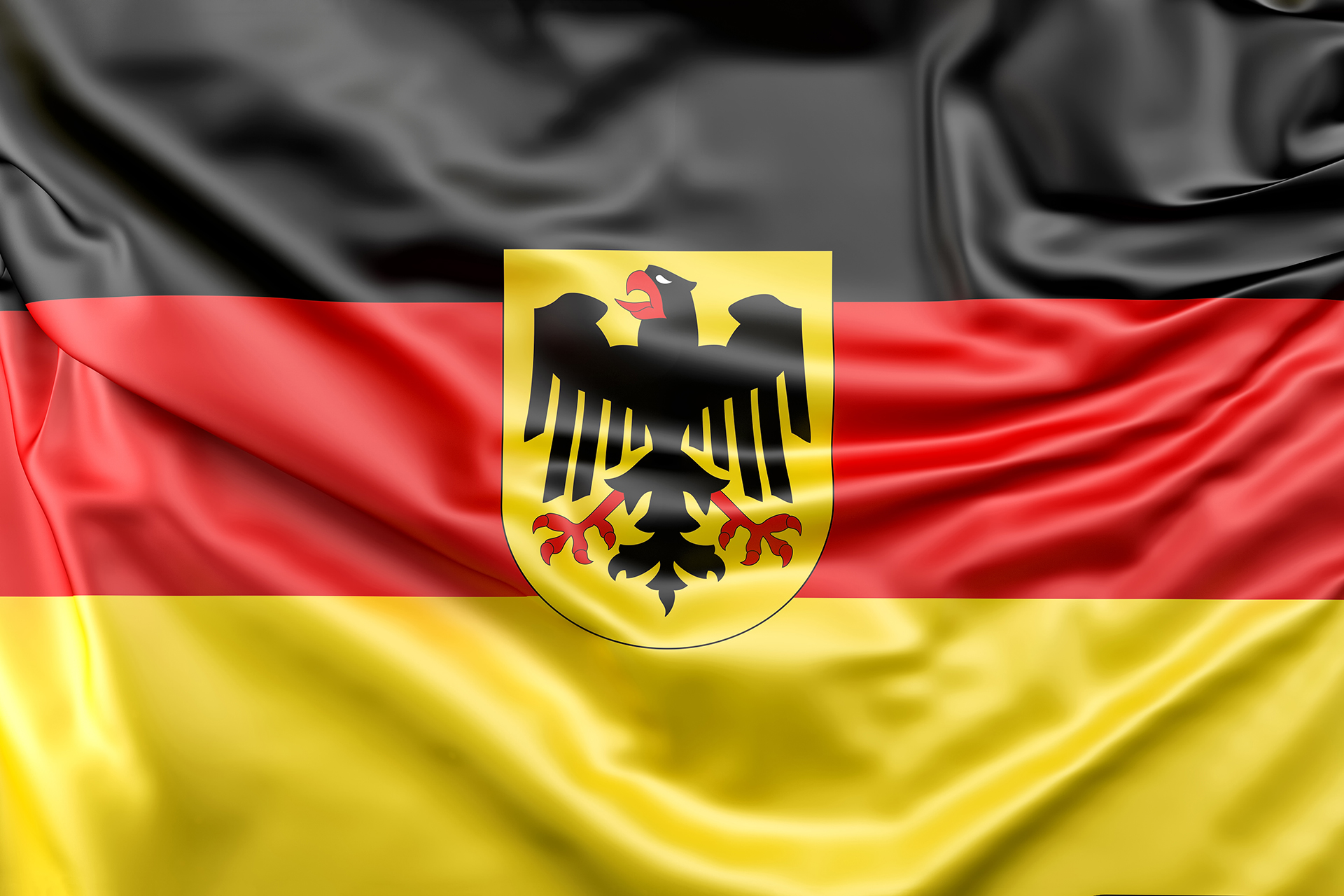 Германский. Флаг ФРГ. Флаг Германии ФРГ. Федеративная Республика Германия флаг. Флаг Германии с гербом 90х135.